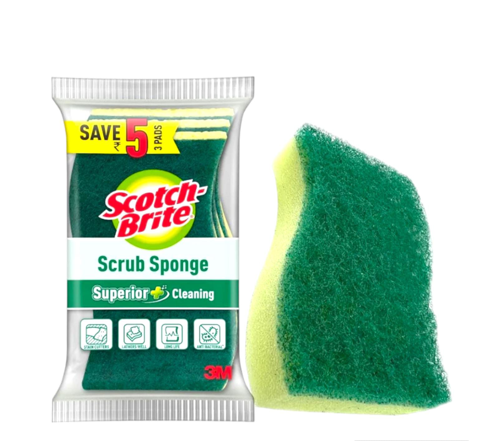 Scotch Brite Scrub Sponge Pack of Three 